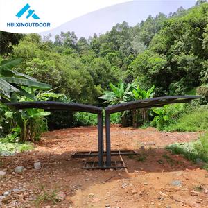 Cadres en métal aluminium pour garages, auvents et abris de voiture Véranda en aluminium <span class=keywords><strong>20</strong></span> <span class=keywords><strong>mètres</strong></span> de baie carrée en verre Port de voiture en aluminium 10 ans 2mm - Product Image 2