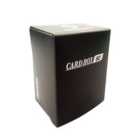 Boîte à cartes personnalisée en PVC rigide transparente, écologique et durable, pour plus de 80 cartes de jeu de table