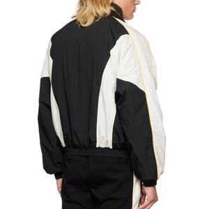 Veste noire en nylon taffetas à fermeture éclair bidirectionnelle pour homme, vente chaude - Product Image 3