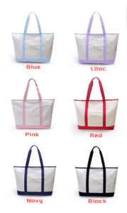 <b>Large</b> Cotton Canvas Tote <b>Bag</b> Contrast Color Shopping Travel <b>Beach</b> Carryall Custom Logo Women Shoulder Handbag Canvas Boat <b>Bags</b> - Product Image 5