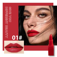 Rouge à lèvres velouté crémeux mat doux, nourrissant, waterproof, longue tenue, anti-transfert, 12 teintes, OEM ODM, étiquette privée personnalisée