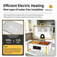 Chauffe-Plat Électrique Intelligent YT pour Buffet, Contrôle Numérique, 600W, Acier Inoxydable 304, pour Traiteur et Réceptions