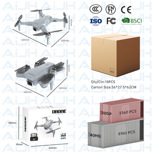 Aijh 6 trục con quay hồi chuyển RC <span class=keywords><strong>Drone</strong></span> với động cơ không chổi than <span class=keywords><strong>Quadcopter</strong></span> Surround chuyến bay ngoài trời GPS chuyên nghiệp bay không người lái - Product Image 6