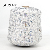 100% Cotton Yarn Knitting 3MM+6MM Wholesale Sequins Crochet Yarns for Machine