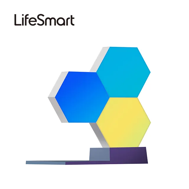 LifeSmart Cololight APP music controller RGB Smart LED Light panel Modular Intelligent Rhythm Lampara Smart LED - 3PCS