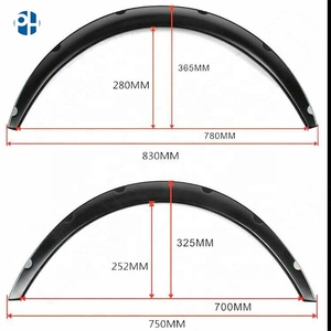 ชุดแต่งซุ้มล้อแบบยืดหยุ่นพิเศษสำหรับรถยนต์ รุ่น Universal Extra Wide Body พร้อมชุดแต่งกันชนข้างแบบพรีเมียม - Product Image 3