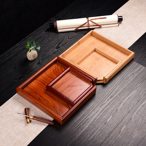 HengHua Crafts – Boîte à thé rectangulaire en bois de rose, plateau à thé monocouche pour accessoires de cérémonie du thé, qualité supérieure - Product Image 1