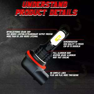 HS5X LED motosiklet far 12V 2000LM beyaz Hi <span class=keywords><strong>Lo</strong></span> ışık - Product Image 3