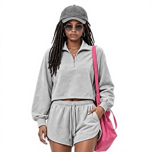Sudaderas con Capucha para Mujer, Cierre de Cremallera, Estilo Holgado, Sudaderas Cortas con Capucha, con Logotipo Personalizado, Todos los Colores y Tallas - Product Image 1
