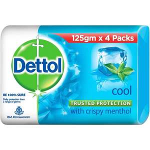 Pour Dettol Cool citron parfumé beurre de karité savon de soin de la peau fait main 125g Anti-acné blanchissant antiseptique paquet de 4 - Product Image 1