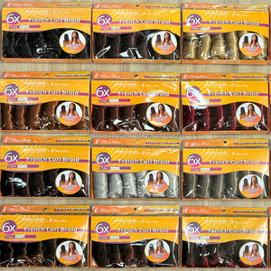 Mèches Tresses 6X Pack 450g Cherish French Curl Silky Loose Wave Spiral Styles Cheveux synthétiques pour tresses Boucles crépues Extensions au crochet - Product Image 5