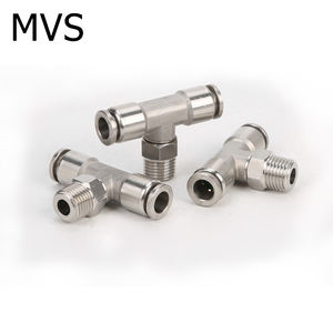 Raccord en acier inoxydable de connecteurs pneumatiques de té de <span class=keywords><strong>PB</strong></span> T pour des pièces de remorque de camion de tube d'air - Product Image 4