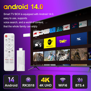 H96 MAX Rk3518 2 Go de RAM 16 Go de ROM Stick TV 4K Android 14 <span class=keywords><strong>pas</strong></span> <span class=keywords><strong>cher</strong></span> avec télécommande vocale Fire TV Stick 4K Smart H96MAX Box Décodeur - Product Image 3