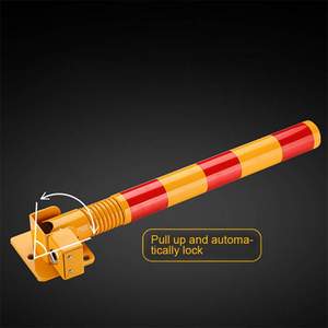 Blocco della colonna di sicurezza del parco rimovibile portatile durevole in acciaio pieghevole blocco manuale del palo di parcheggio blocco della paletta di parcheggio della barriera - Product Image 6