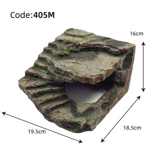 Cueva de Resina para Reptiles, Hábitat Realista de Roca para Gecko Leopardo y Araña, Plataforma para Tomar el Sol y Escondite para Reptiles - Product Image 5