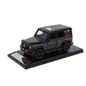 <span class=keywords><strong>Voiture</strong></span> miniature en métal moulé sous pression Ben G63 avec plaque signalétique, son et lumière, portes ouvrantes, fonction de recul, piles bouton 1,5V, unisexe - Product Image 1
