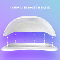 Lampe à ongles UV LED 72W, 36 LED, portable, séchage rapide, 4 minuteurs, manucure en salon, vente en gros