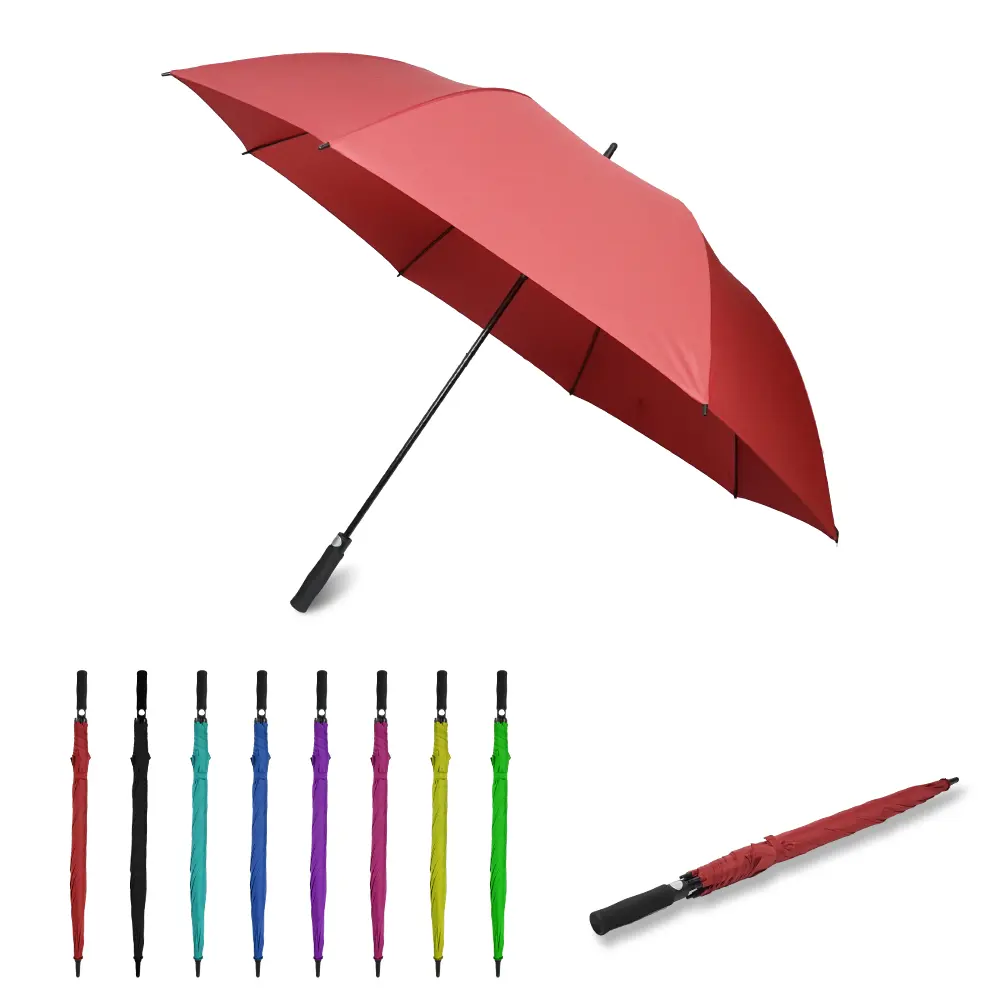 Top sale Straight Promotional Colorful Compact Samurai hanging Pongee Golf stick Polyester Umbrella With Base