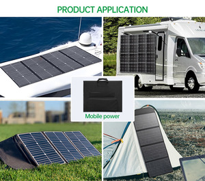 Stock más <span class=keywords><strong>barato</strong></span> plegable panel solar 50W 60W 100W 150W portátil al aire libre Cargador solar para teléfono móvil banco de energía - Product Image 5