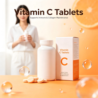 Comprimés de vitamine C pour adultes, complément alimentaire quotidien, naturel, faible en gras, sans sucre, 5g/pièce