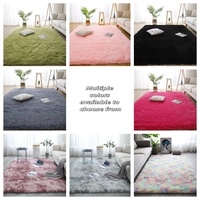 Tapis de sol pliable, enroulable et lavable en fausse fourrure moelleuse, portable, pour voyage, dortoir, chambre d'amis, décoration intérieure