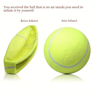 Balle de tennis géante de 9,5 pouces pour chiens, jouet gonflable pour animaux de compagnie, balle surdimensionnée de 24 cm avec logo personnalisé - Product Image 3