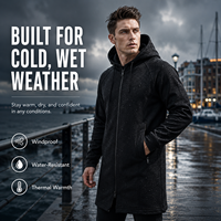 Prêt à expédier : Parka thermique en néoprène 2 mm avec coque en caoutchouc lisse