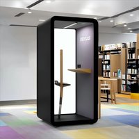 Cabine d'interprète de bureau moderne Cabine téléphonique Cabine de studio d'isolation phonique pour les hôtels et centres commerciaux de musique