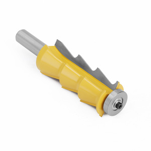 Fresa de carburo para pasamanos con reborde de 12 mm y mango de 1/2 pulgada para corte de molduras de madera - Product Image 1