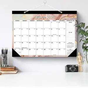 Impressão de calendário de parede de serviço de impressão de cartazes grandes para presente promocional de negócios com impressão personalizada de amostra grátis