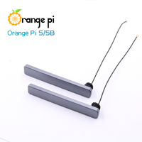 Modules et kits électroniques Orange Pi5/Pi5B, boîtier métallique spécial avec colle thermique conductrice, antenne en option