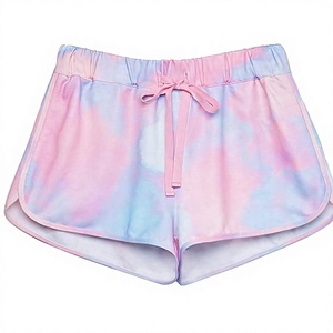 Pantalones Cortos Deportivos Elásticos de Cintura Alta para Mujer, Transpirables, Ecológicos, de Verano, 100% Algodón, Color Caramelo, Personalizados - Product Image 2