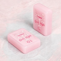 Tuiles d'art en résine dorée gravées Mahjong, rose pâle personnalisé, cadeau de mariage, décoration de table romantique, pièces de jeu de Mahjong