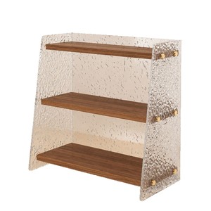 Acrylic Cup <b>Storage</b> Rack Wood Color Multifunction Coffee Tea <b>Tools</b> Tabletop Organizer - Product Image 5