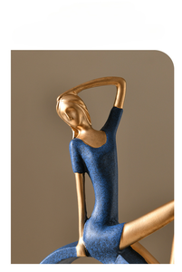 VENTA CALIENTE ORNAMENTO EN FORMA DE <span class=keywords><strong>DOS</strong></span> <span class=keywords><strong>HERMANAS</strong></span> DE COLOR DE RESINA PARA INTERIOR - Product Image 4