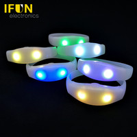 Pulsera LED para Fiestas con Control por Aplicación de Computadora, Control de Audio, Multicolor, Pulsera Luminosa con Control por Radio para Festivales