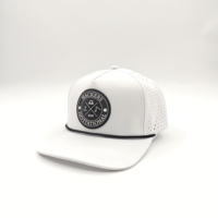 Casquettes de golf en polyester à 5 panneaux pour hommes et femmes, avec logo personnalisé, patch tissé, Gorras Personalizadas, casquettes de baseball à trous découpés au laser pour sports de plein air