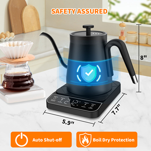 304 Stainless Steel Variable <b>Temperature</b> Gooseneck Coffee <b>Kettle</b> for Pour Over Tea Gooseneck <b>Kettle</b> Gooseneck - Product Image 3