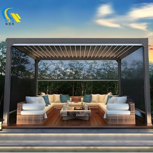 Bioclimatique Pergola Extérieur En alluminio Bioclimatica Pergola Avec Cadre Fini En Poudre Pergola Bioclimatique Avec Finition - Product Image 4