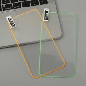 Protections d'Écran Anti-Rayures Lumineuses pour <span class=keywords><strong>iPhone</strong></span> 16 15 14 11 12 13 Pro Max X XR XS <span class=keywords><strong>XSMAX</strong></span>, Couverture Intégrale HD Transparente en Verre Trempé 9H - Product Image 1