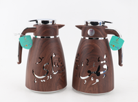 Carafe à café arabe personnalisée avec logo, 1L, doublure en verre rose, thermos, théière thermique, cadeau de luxe pour le Ramadan, vente en gros au Moyen-Orient