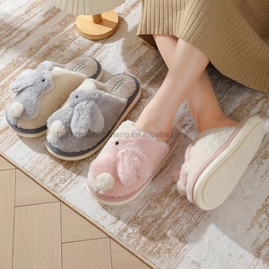 Wholesale Lightweight Home for <b>Slippers</b> New Winter Lace Bow Cotton With Embroidered Logo Soft Materials Popular Price for Spring - Product Image 6