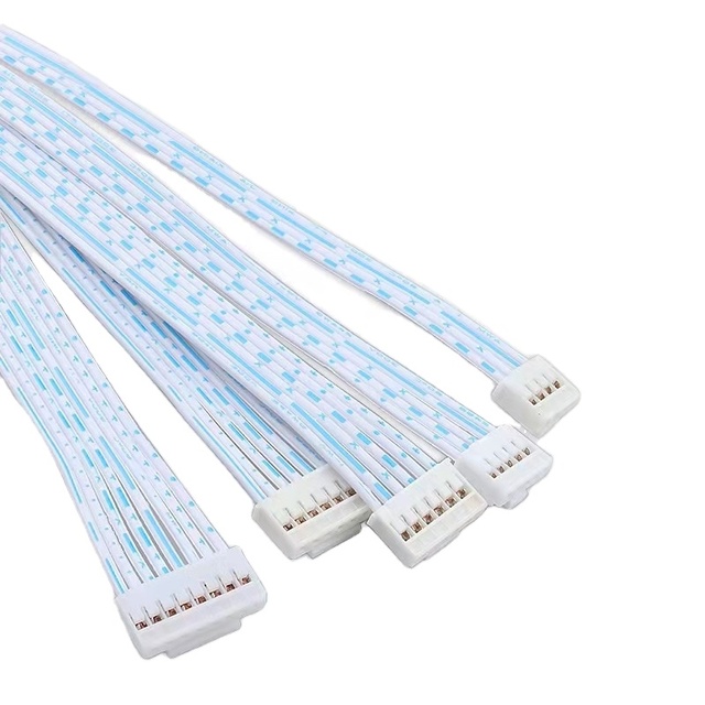 High Performance Custom IDC cable FC 2.54 mm Pitch Multi Pins Flat Ribbon Cable Wire Harness