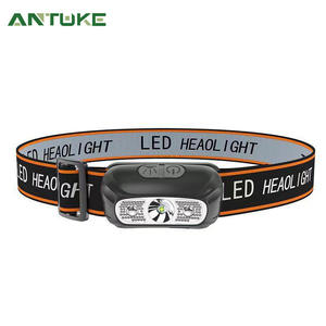 เฮาไลท์ไฟหน้าแบบ LED A96 ความสว่างสูงแบบชาร์จไฟได้ ระยะ 100-199 ม. สีดำ รุ่นไวต่อแสง ไฟหน้าสำหรับใช้งานกลางแจ้ง - Product Image 2