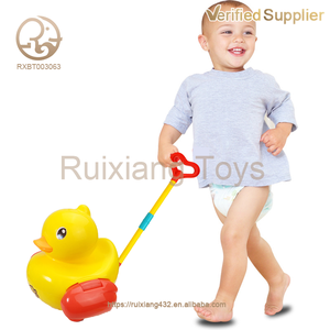 Mini jouet de canard animal de dessin animé pour bébé et enfant en bas âge Push-<span class=keywords><strong>Pull</strong></span> Early Learning Walk Baby Walker avec cloche Music & Story - Product Image 4