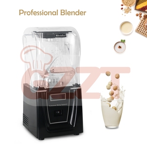 다기능 스무디 블렌더 자동 얼음 분쇄기 방음 커버 포함 1L 과일 믹서 - Product Image 4