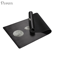 Tapis de yoga en caoutchouc naturel imprimé, antidérapant, écologique, 5 mm d'épaisseur, avec logo personnalisé, pliable, 183 cm