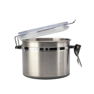 Airtight Clamp Lid, Clear See-Thru Top, Airtight Storage <b>Coffee</b> <b>Canister</b> - Product Image 5