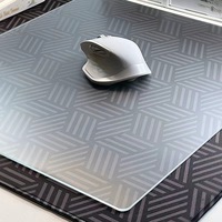 Tapis de souris en verre dépoli de haute qualité et bon marché Tapis de souris en verre trempé pour les jeux