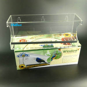 Mangeoire pour oiseaux à fenêtre, 3 tasses d'aspiration et 1 boîte de couleurs, bon marché, vente en gros - Product Image 2